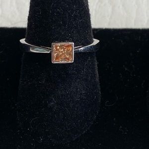 Sterling silver stocking ring size 6.75